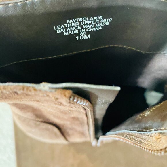 Nine West Chocolate Brown Suede Boots, W 10 - Picture 3 of 4